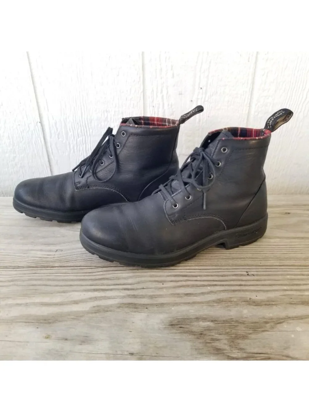 Blundstone Originals Womens Rustic Black Lace Up US Women 9 US Men 7 1931 FLAW